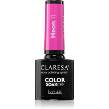 Claresa SoakOff UV/LED Color Neon lac de unghii sub forma de gel - imagine 2